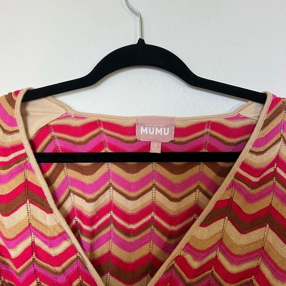 Boho Chic Chevron Cutout Dress by Mumu - Picture 3 of 5